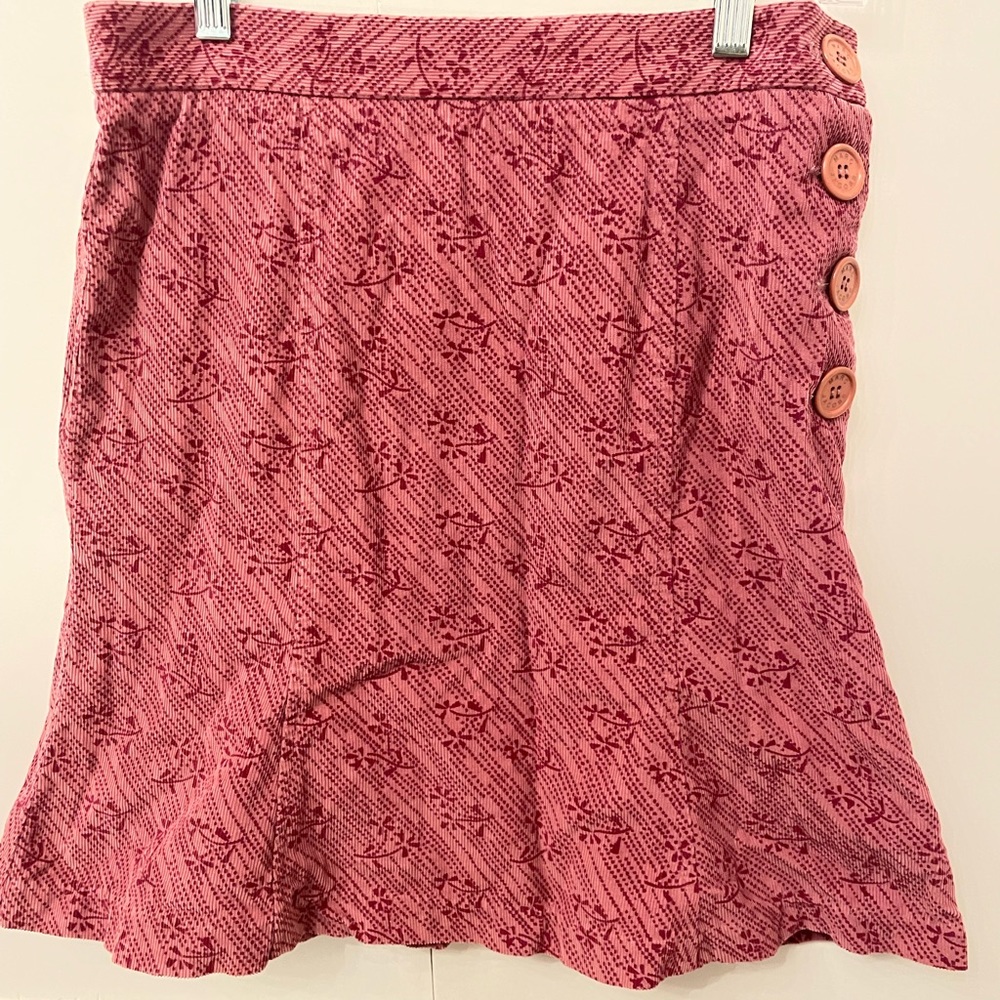 Marc Jacobs corduroy pink mauve 2 tulip skirt y2k